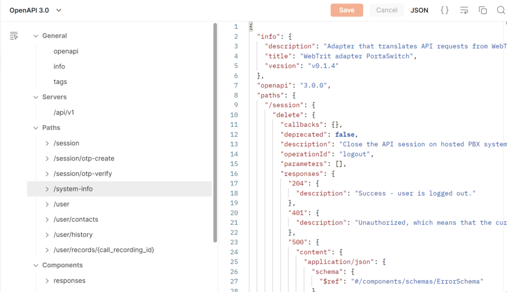 Delivering user authentication decision and credentials for SIP authentication to WebTrit cloud backend